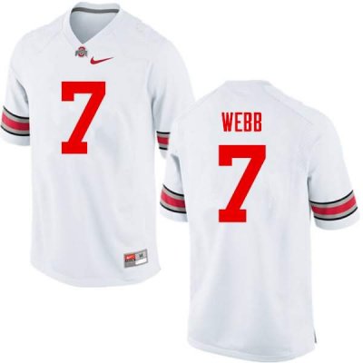 NCAA Ohio State Buckeyes Men's #7 Damon Webb White Nike Football College Jersey GPU1045OE